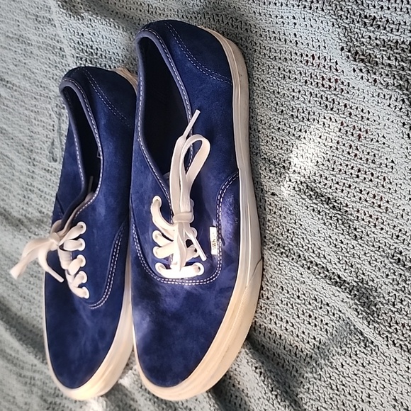 Vans Shoes Blue Suede Mens 11.5 - Picture 5 of 6